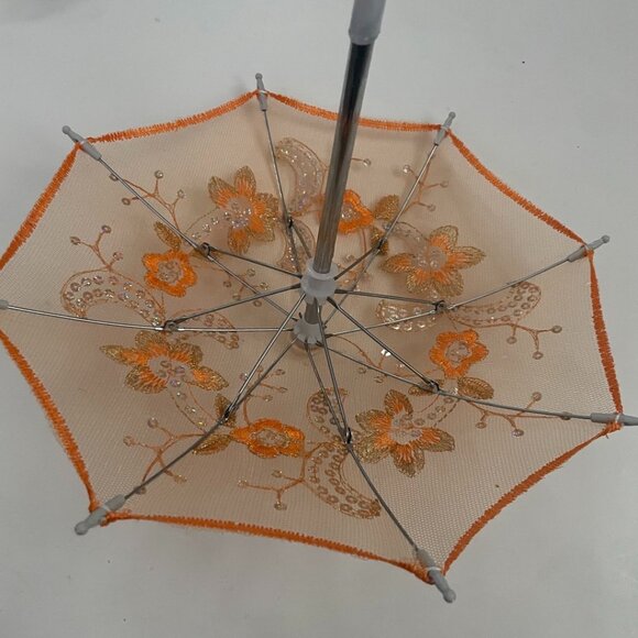 6-Pack Mini Lace Embroidered Umbrellas - Picture 2 of 13